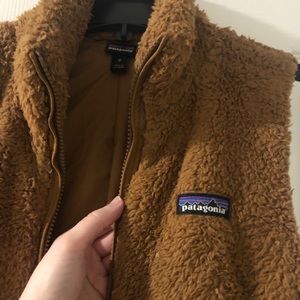 Brown fuzzy Patagonia vest size medium